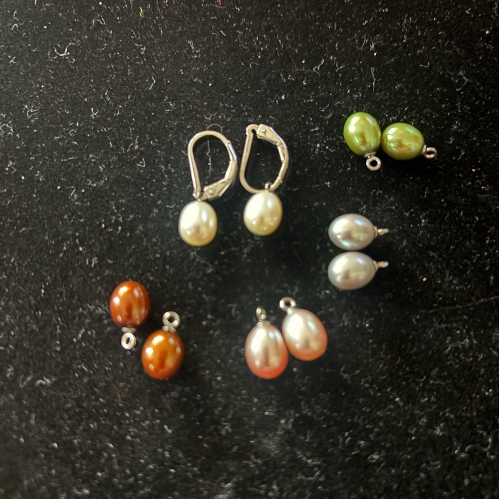 Honora Multicolor Pearl Earrings Set